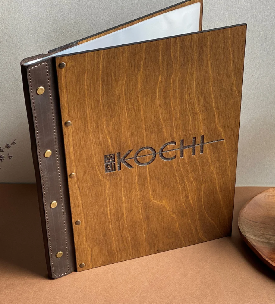 Divris Wooden Menu Cover : Screw fitting: 50 Pcs Pack
