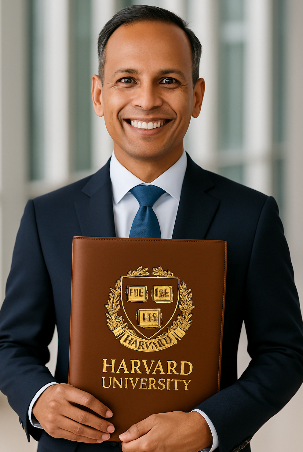 Diploma/Certificate Folder with 8 Corners A4 Size : Brown