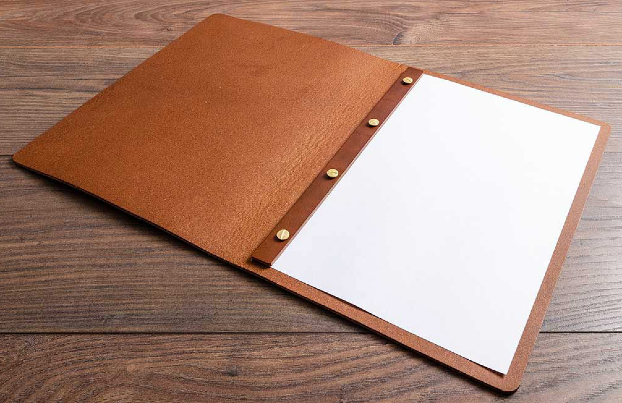 Premium  PU Leather Menu Cover with Screw Fitting – Professional Restaurant, Hotel & Café Menu Folder for Food, Drink & Wine Lists: A4