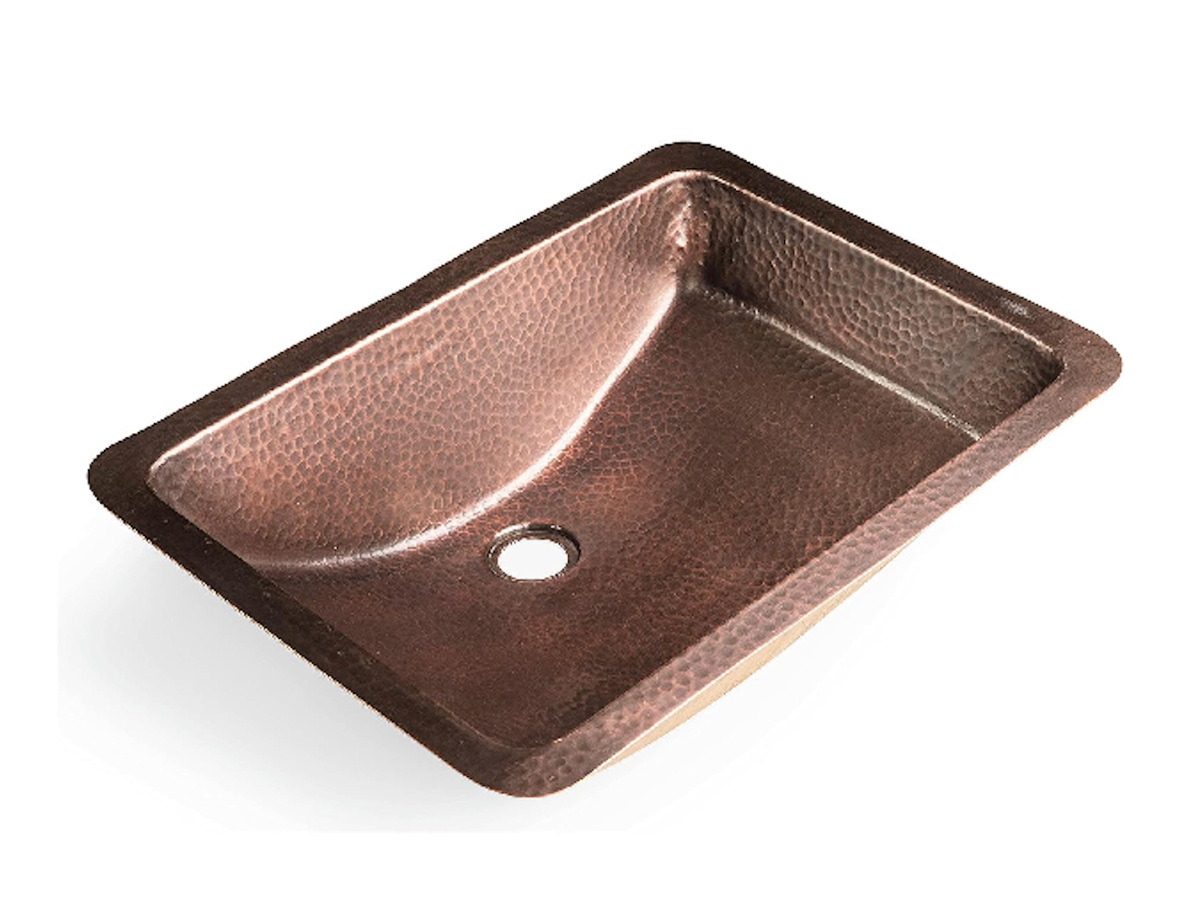 Antique Copper Basin Rectangular - 5 Pcs Set
