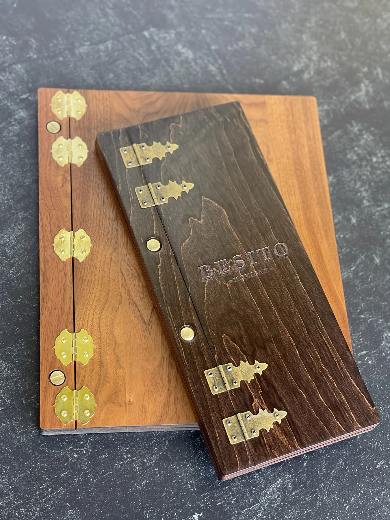 Divris Wooden Menu Cover : Hinge fitting: 50 Pcs Pack