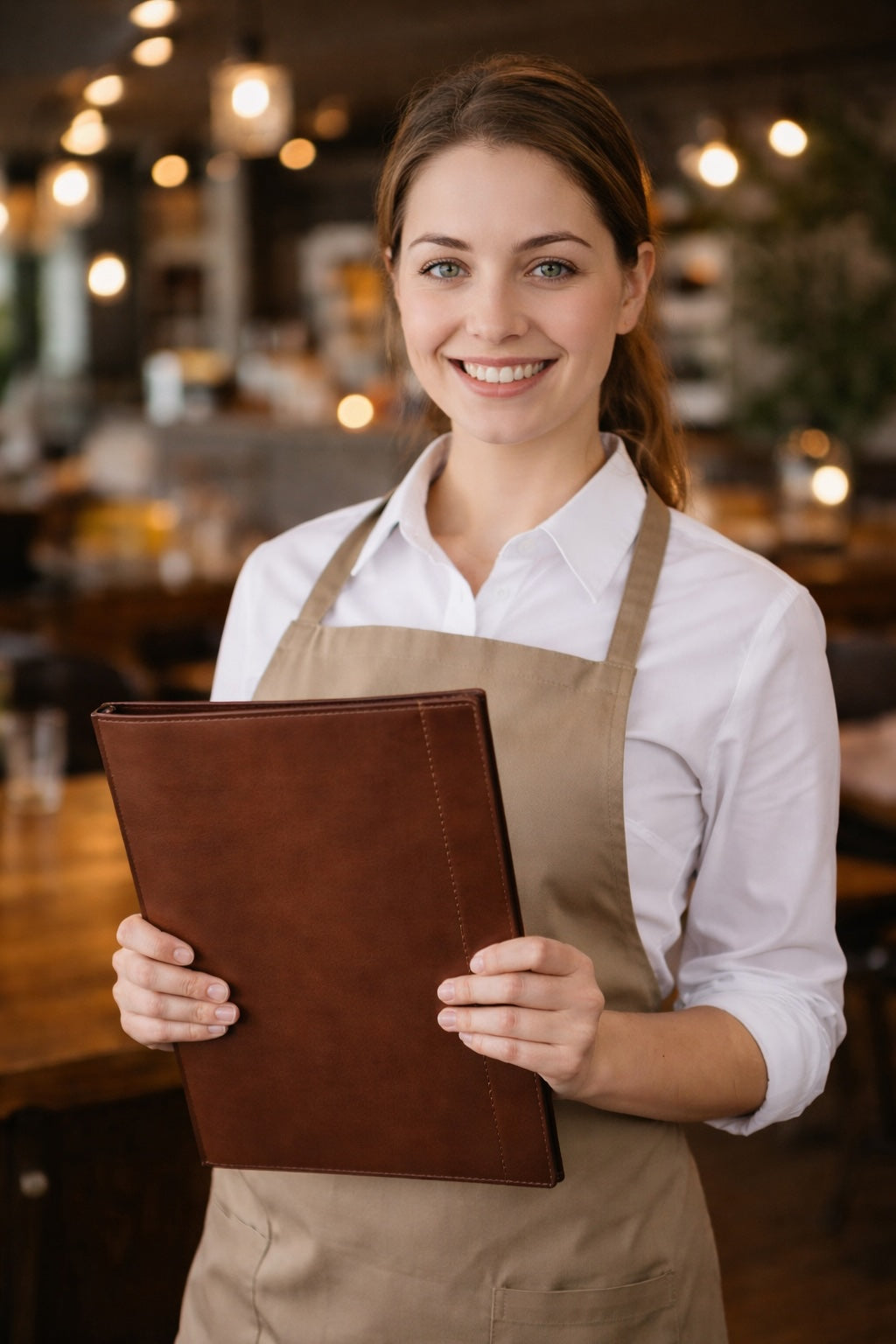 Premium  PU Leather Menu Cover with Screw Fitting – Professional Restaurant, Hotel & Café Menu Folder for Food, Drink & Wine Lists: A4