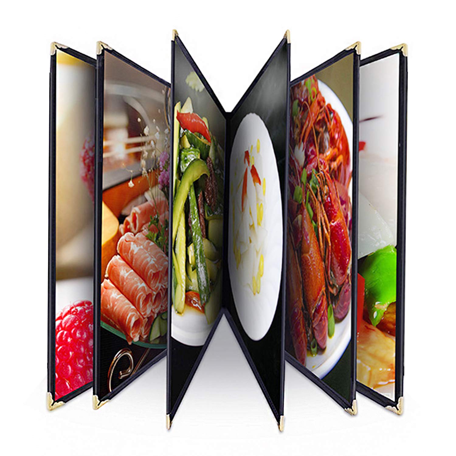 Divris PVC Restaurant Menu Cover, Menu Holder, Cafe Bar Beverage Menu Folder, Clear PVC Menu Folder: 12 View