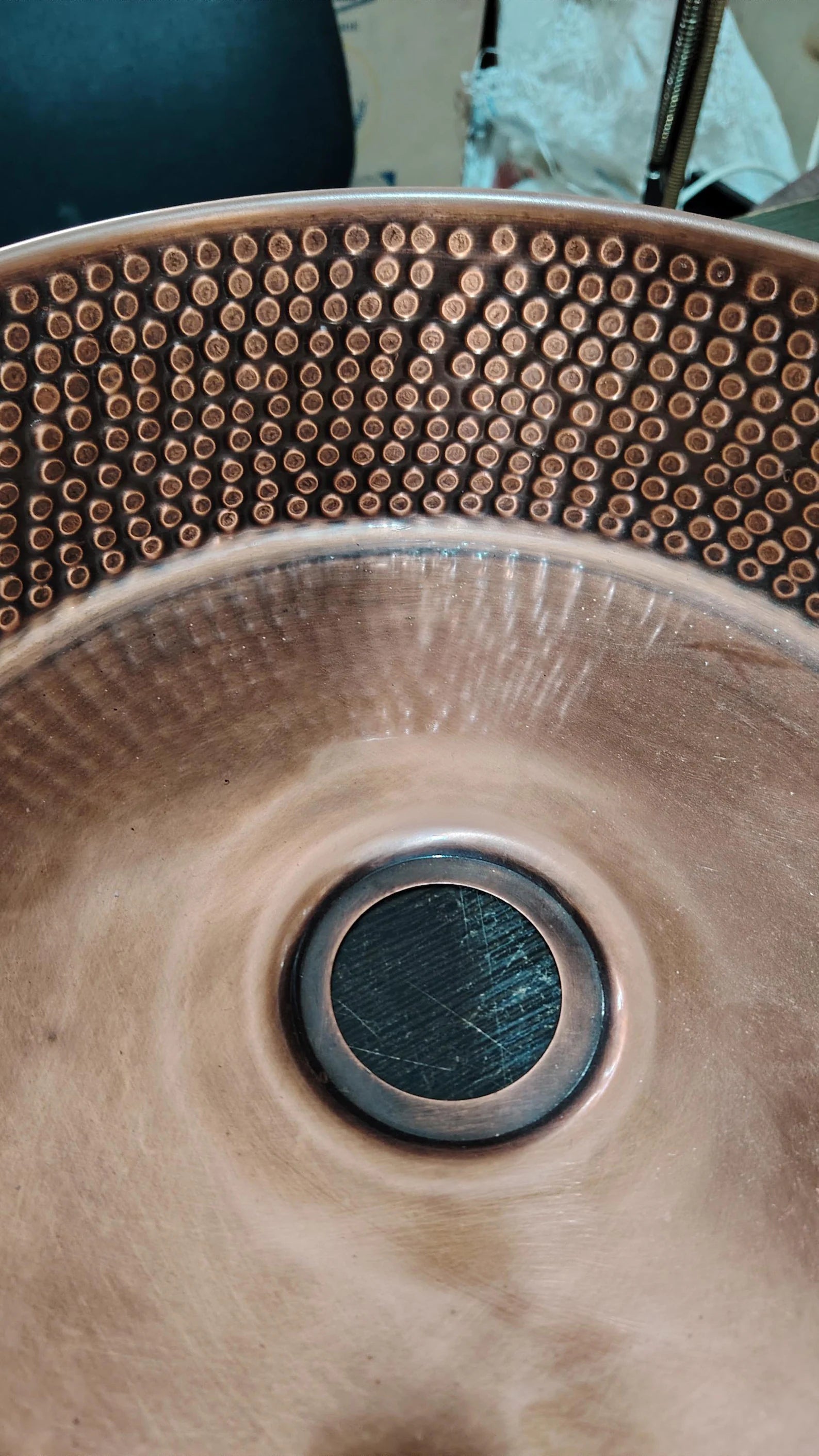 Antique Copper Round Basin - 5 Pcs Set