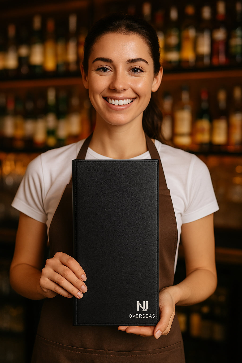 Book Style Double Fold Panel Menu Cover for Bar and Cafe, Restaurant Menu Covers, Juice and Beverage Folder- 4 View