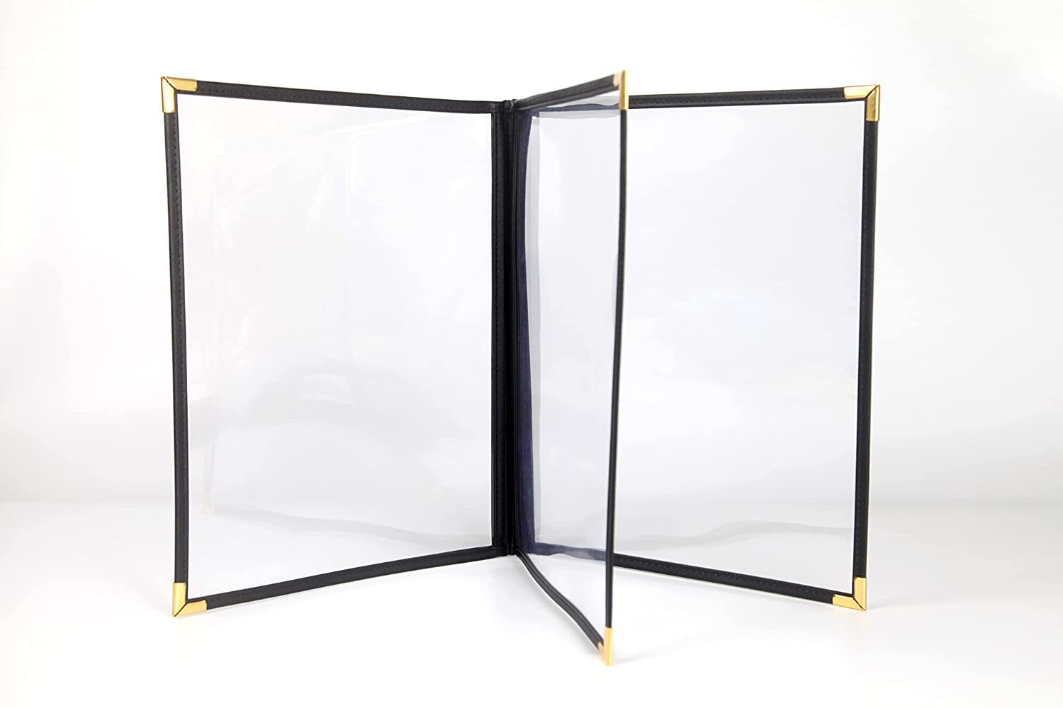 Divris PVC Restaurant Menu Cover, Menu Holder, Cafe Bar Beverage Menu Folder, Clear PVC Menu Folder: 6 View