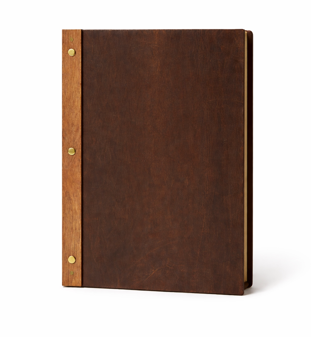 Premium Leather Menu Cover – Professional Restaurant, Hotel & Café Menu Folder for Food, Drink & Wine Lists: A4