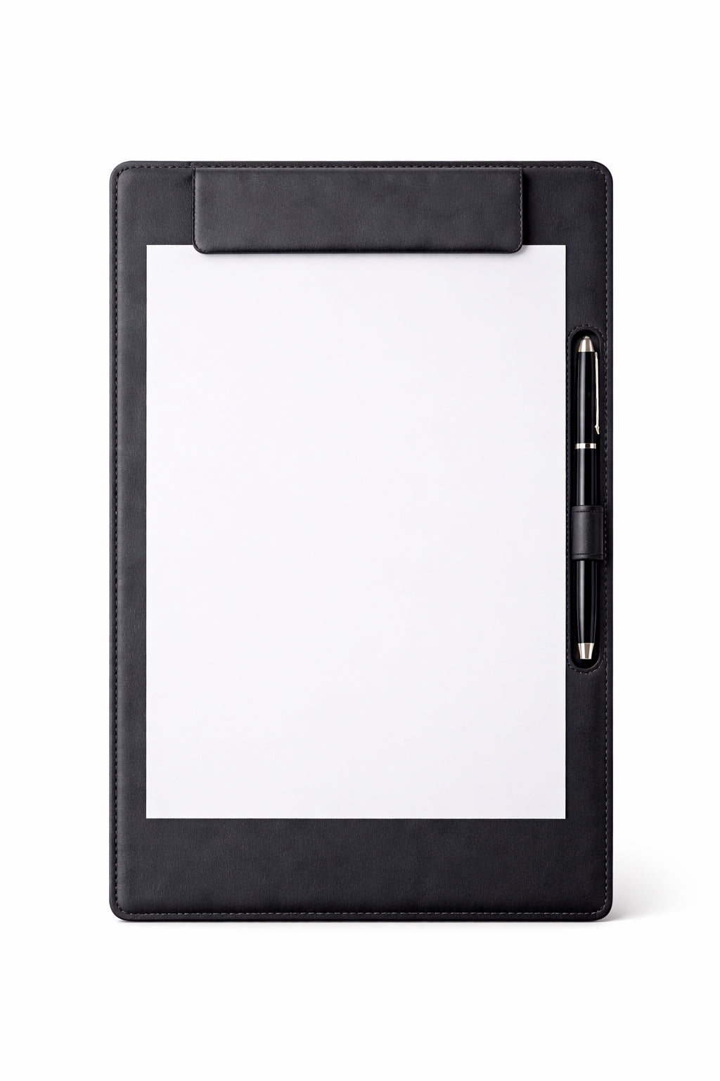 A4 Ultra Smooth PU Leather Heavy Duty Clipboard, Business Meeting Conference Magnetic Writing Pad, A4 File Paper Clip Board Pad, Hotel Guest Room Paper Holder Hardboard with Pen Holder Loop