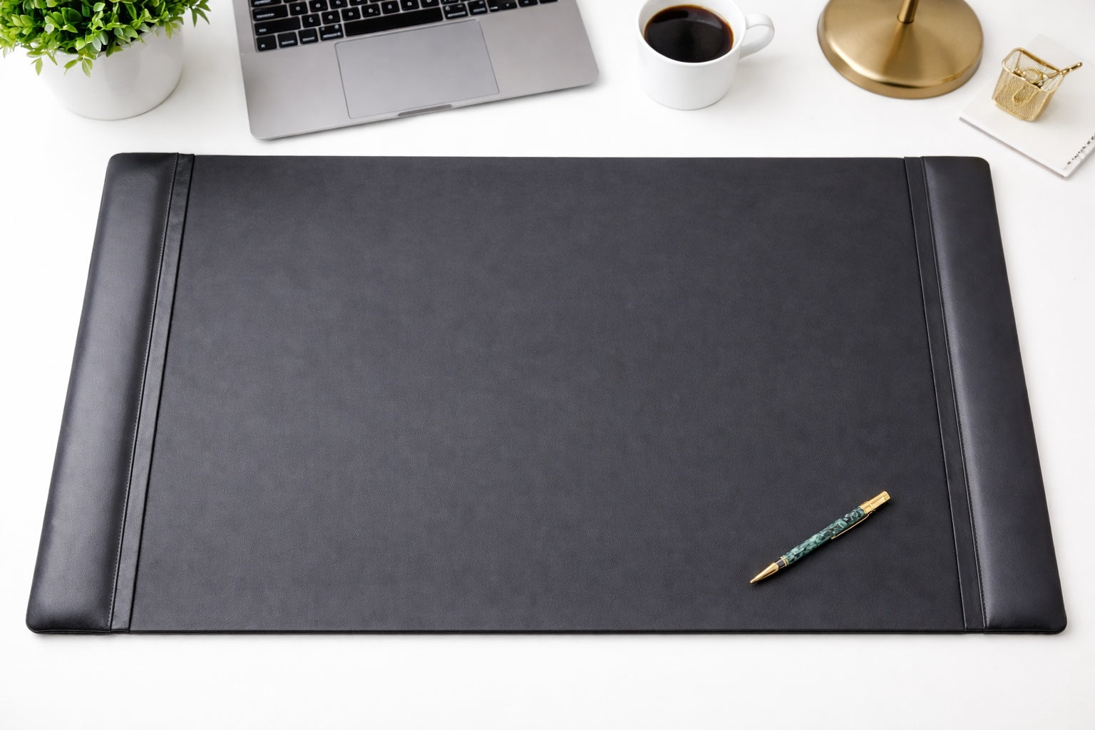 Leather Office & Home Desk Blotter – Gaming Mouse Pad Protector: 22x14 Inches